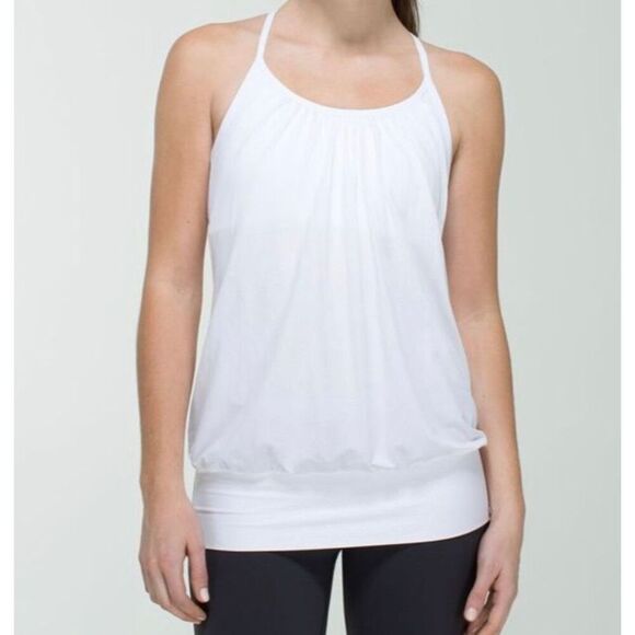 Lululemon No Limits Tank White Sz 4 / XS - Picture 8 of 10
